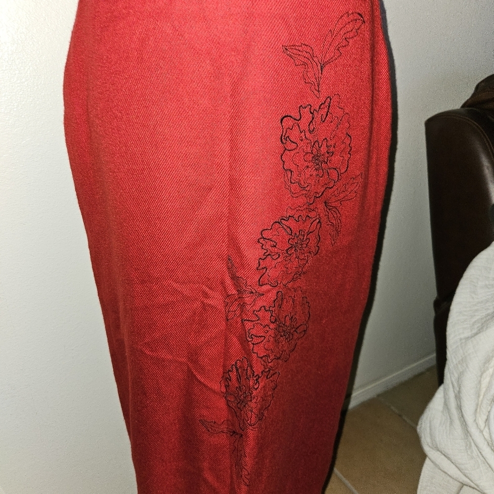 Tailor B Moss Womans Red Pencil Skirt Size 4 - Picture 8 of 11